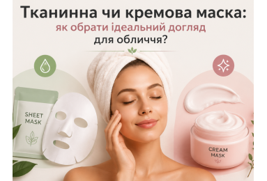 Тканинна чи кремова маска: як обрати ідеальний догляд для обличчя?