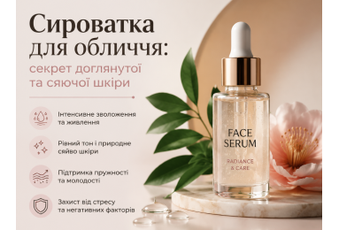 Сироватка для обличчя: секрет доглянутої та сяючої шкіри