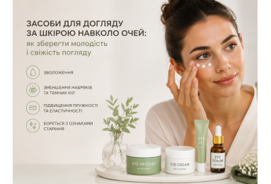 Засоби для догляду за шкірою навколо очей: як зберегти молодість і свіжість погляду