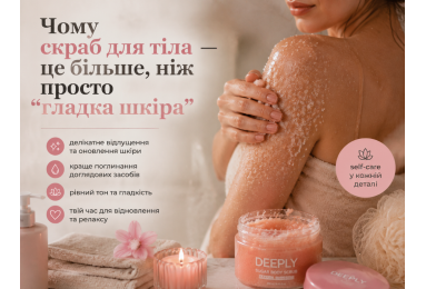 Чому скраб для тіла — це більше, ніж просто “гладка шкіра”