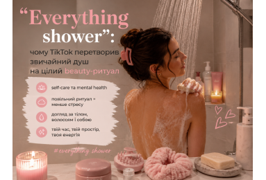 “Everything shower”: чому TikTok перетворив звичайний душ на цілий beauty-ритуал