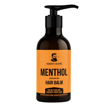 BARBER BLEND Бальзам чоловічий Menthol для жирної шкіри голови і схильного до лупи волосся, 300 мл