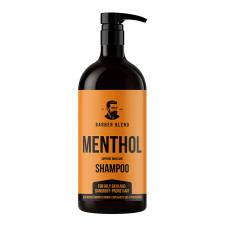 BARBER BLEND Шампунь для жирної шкіри голови і схильного до лупи волосся Menthol, 1000 мл
