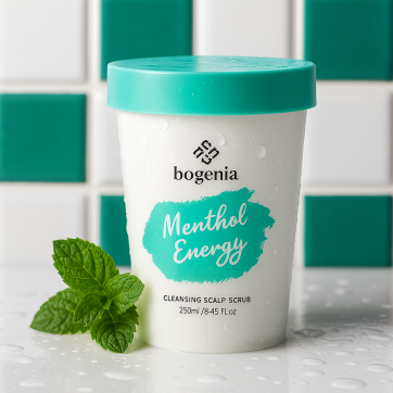 BOGENIA Скраб для шкіри голови «Menthol Energy» BG405, 250 мл