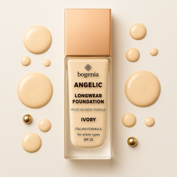 BOGENIA Тональна основа Angelic Porcelain №02 Ivory SPF 20, 30 мл