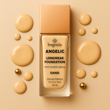 BOGENIA Тональна основа Angelic Porcelain №04 Sand SPF 20, 30 мл