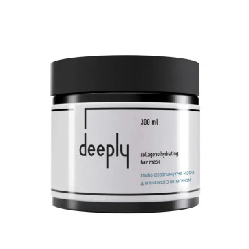 DEEPLY Глибокозволожуюча маска для волосся з колагеном Collageno Hydrating Hair Mask, 300 мл