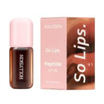 HOLLYSKIN Зволожувальна олія для губ So Lips. Peptide Lip Oil 010. Honey Glow, 4 мл