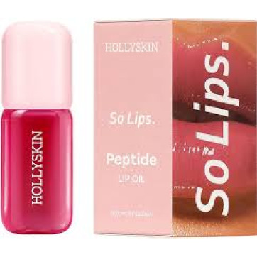 HOLLYSKIN Зволожувальна олія для губ So Lips. Peptide Lip Oil 007. Rosy Gleam, 4 мл