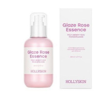 HOLLYSKIN Мультифункціональна трояндова мікроемульсія для обличчя Glaze Rose Essence, 200 мл
