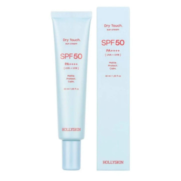 HOLLYSKIN Матуючий сонцезахисний крем для обличчя Dry Touch SPF 50 Sun Cream, 40 мл