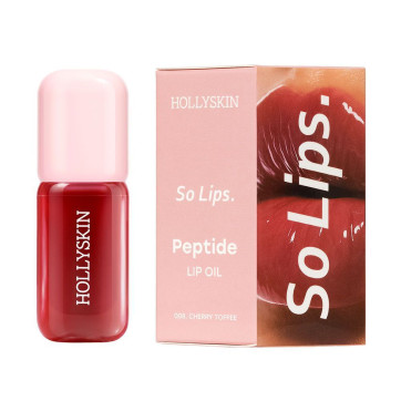 HOLLYSKIN Зволожувальна олія для губ So Lips. Peptide Lip Oil 008. Cherry Toffee, 4 мл