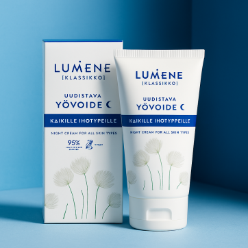 LUMENE Нічний крем Klassikko відновлювальний для всіх типів шкіри, 50мл