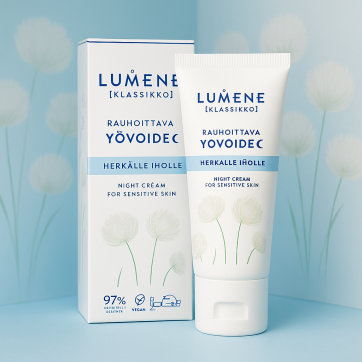 LUMENE Нічний крем Klassikko для чутливої шкіри, 50мл