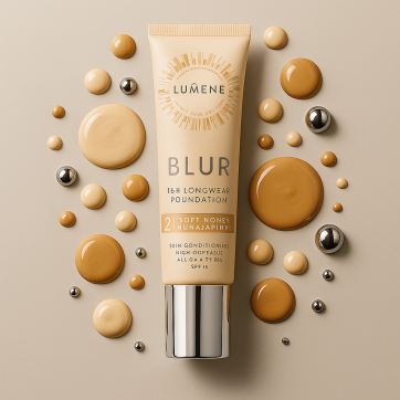 LUMENE Тональна основа Blur SPF 15 стійка, №2 Soft Honey