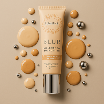 LUMENE Тональна основа Blur SPF 15 стійка, №3 Fresh Apricot