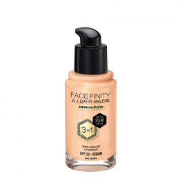 MAX FACTOR Тональна основа Facefinity All Day Flawless 3-in-1 NEW №N42 Ivory, 30 мл