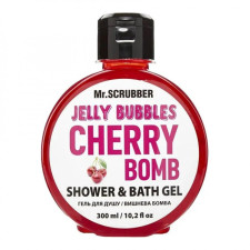 MR.SCRUBBER Shower gel Jelly Bubbles Cherry Bomb, 300ml