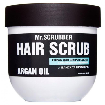 MR.SCRUBBER Скраб для шкіри голови і волосся з аргановою олією та кератином Hair Scrub Argan Oil, 250г