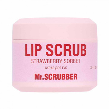 MR.SCRUBBER Скраб для губ Lip Scrub Strawberry Sorbet із ароматом полуничного сорбету, 35 г
