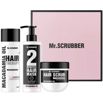 MR.SCRUBBER Подарунковий набір Гладкість і краса з олією макадамії