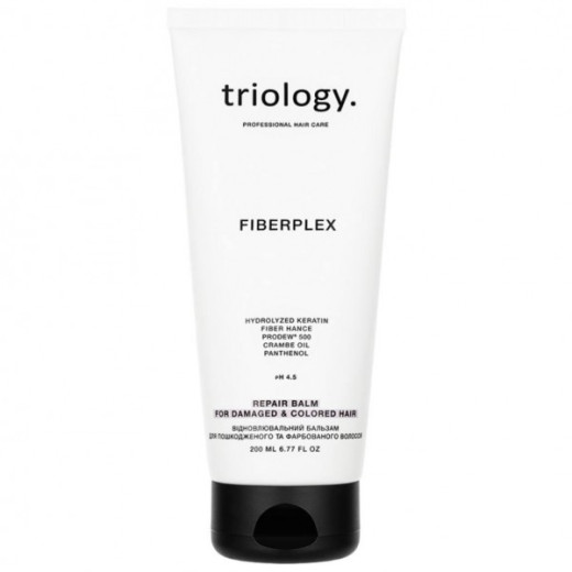 TRIOLOGY Відновлювальний бальзам для пошкодженого та фарбованого волосся Fiberplex, 200 мл