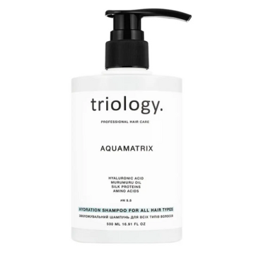 TRIOLOGY Зволожувальний шампунь для всіх типів волосся Aquamatrix, 500 мл 