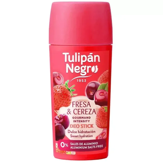 TULIPAN NEGRO Deodorant Stick Deo Stick Strawberry and Cherry, 60 ml TULIPAN NEGRO Deodorant Stick Deo Stick Strawberry and Cherry, 60 ml