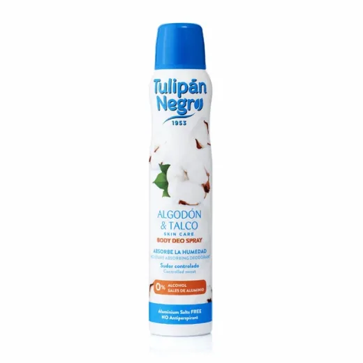 TULIPAN NEGRO Deodorant Spray Cotton and Talc, 200 ml TULIPAN NEGRO Deodorant Spray Cotton and Talc, 200 ml
