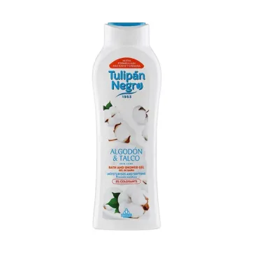 TULIPAN NEGRO Shower Gel Cotton and Talc, 650 ml